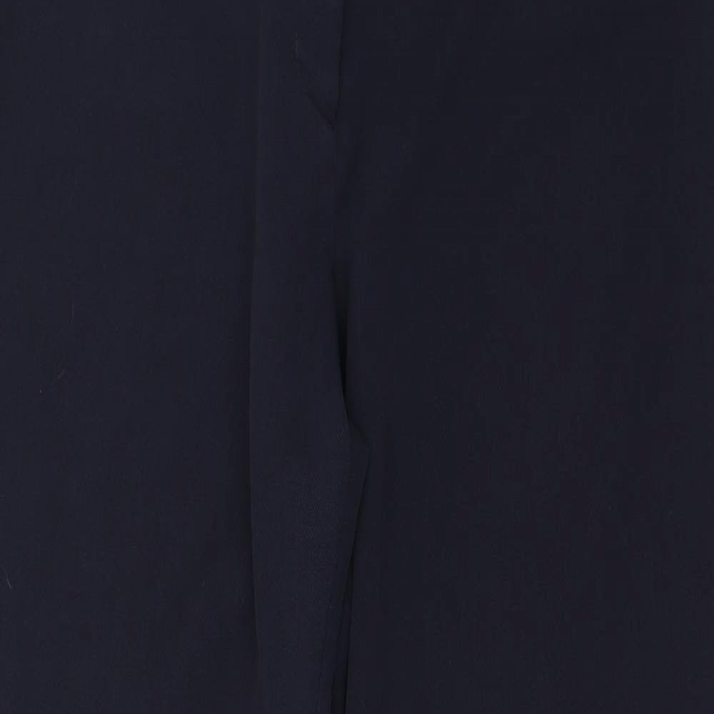 Womens UK Size 14 Marks and Spencer Regular Fit  Blue Trousers