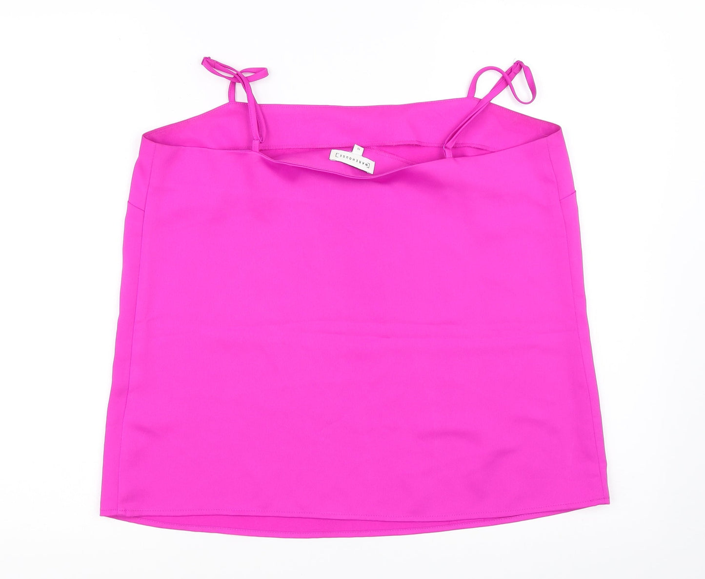 Womens UK Size 12 Warehouse Purple Basic Tank