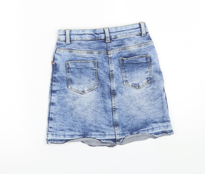 TU Girls Blue  Denim Mini Skirt Size 9 Years