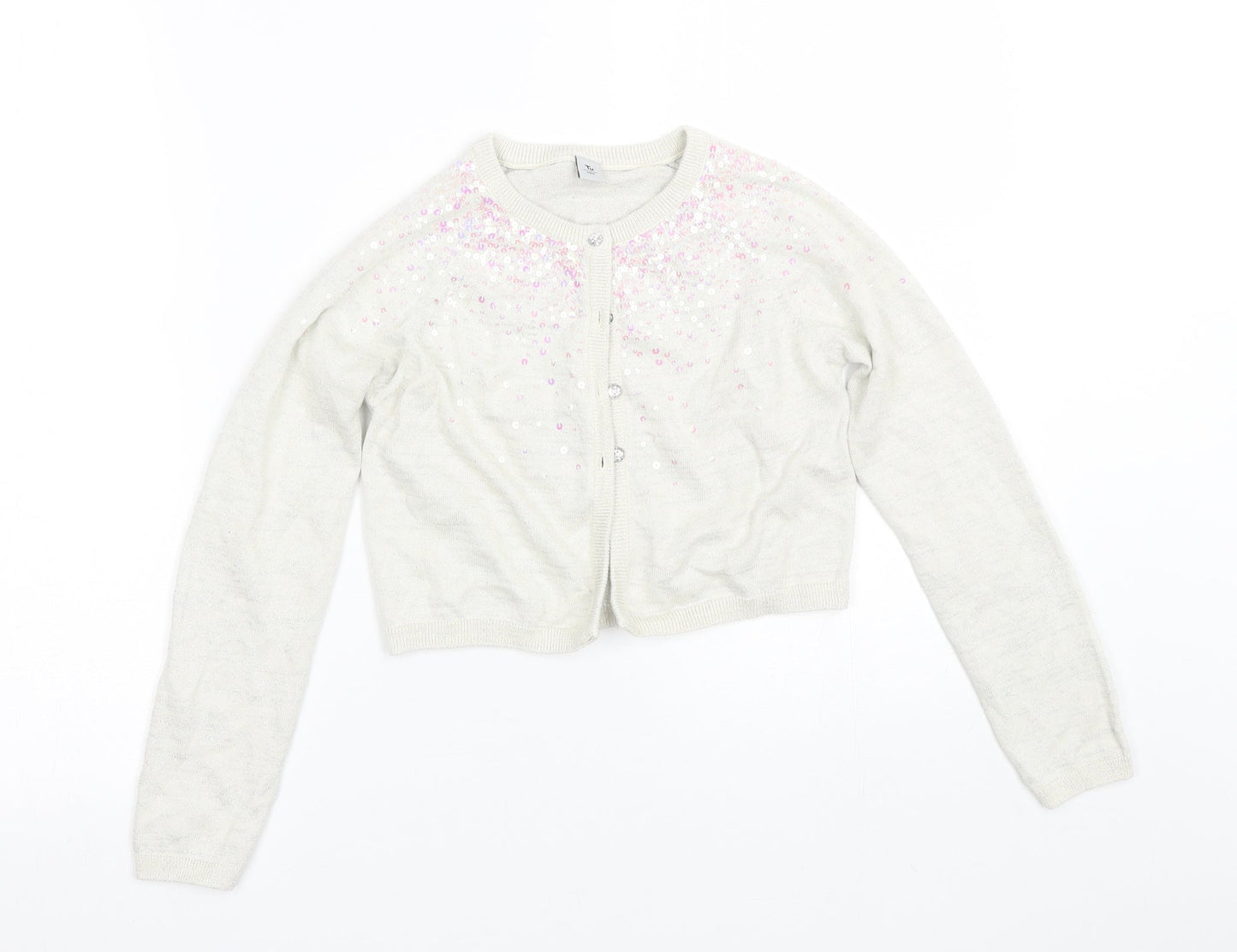 TU Girls Beige   Cape Jumper Size 10 Years