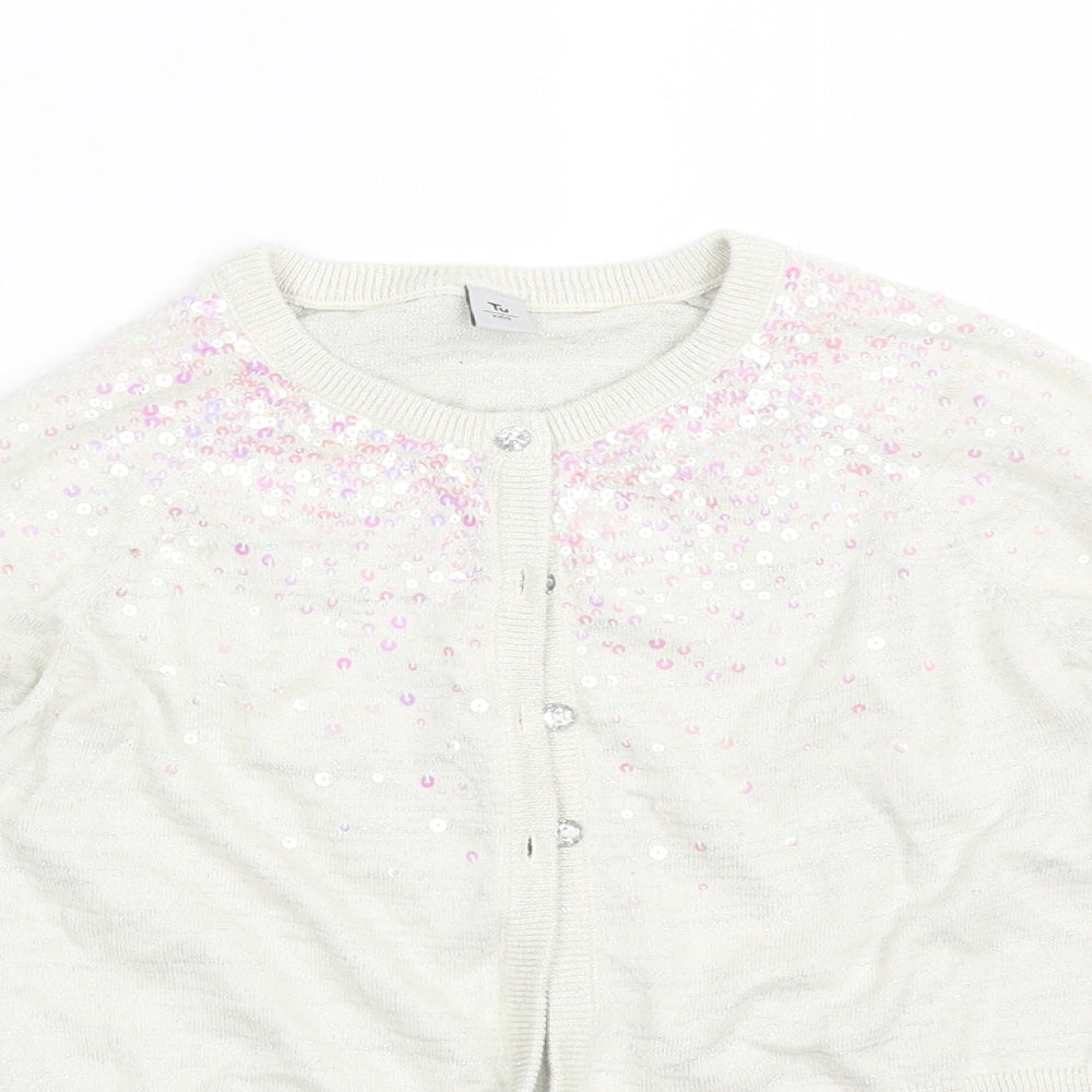 TU Girls Beige   Cape Jumper Size 10 Years