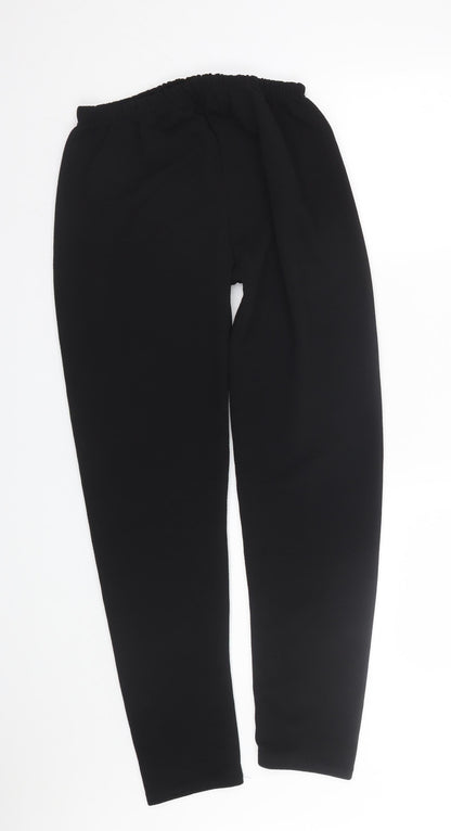 Womens UK Size S Preworn Regular Fit  Black Trousers