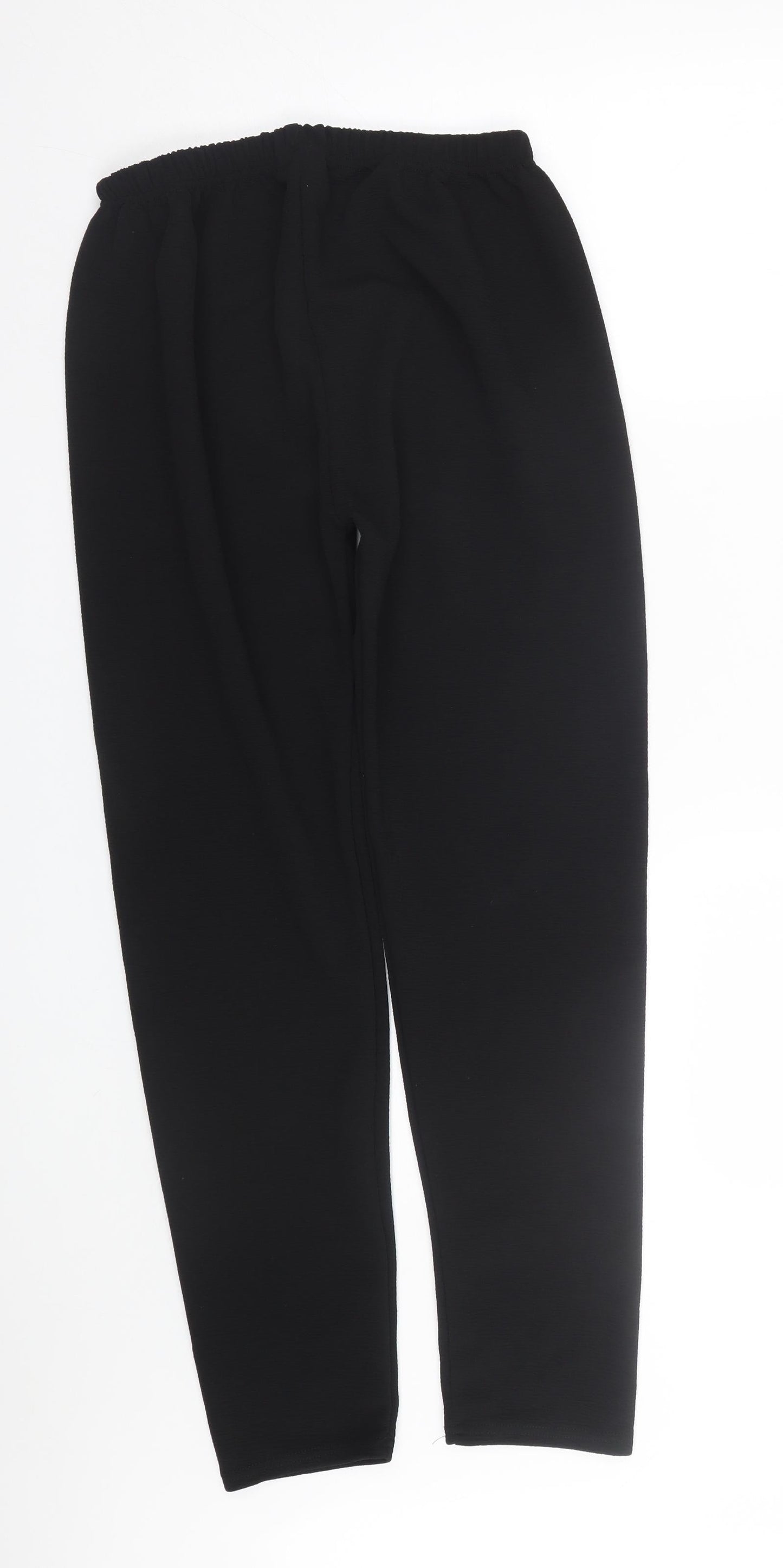 Womens UK Size S Preworn Regular Fit  Black Trousers