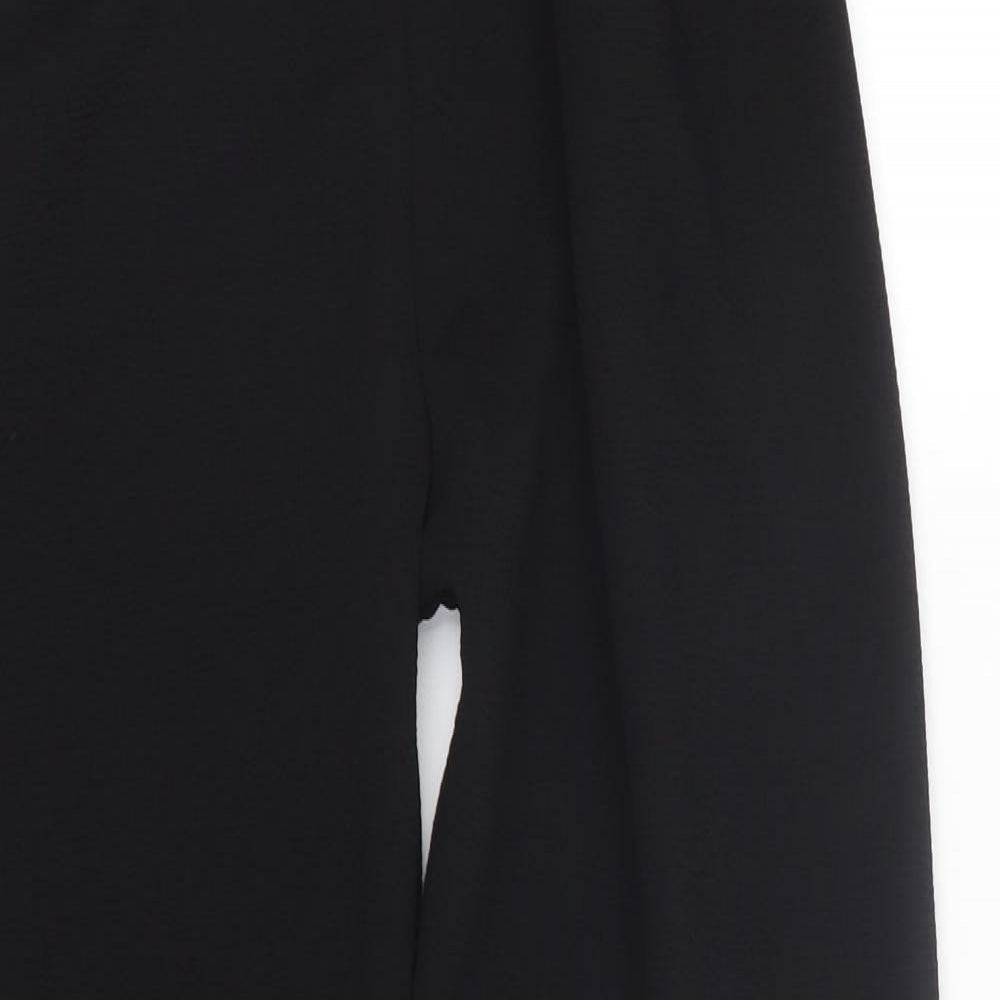 Womens UK Size S Preworn Regular Fit  Black Trousers