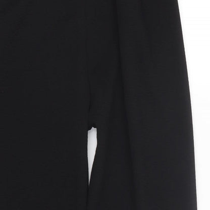 Womens UK Size S Preworn Regular Fit  Black Trousers