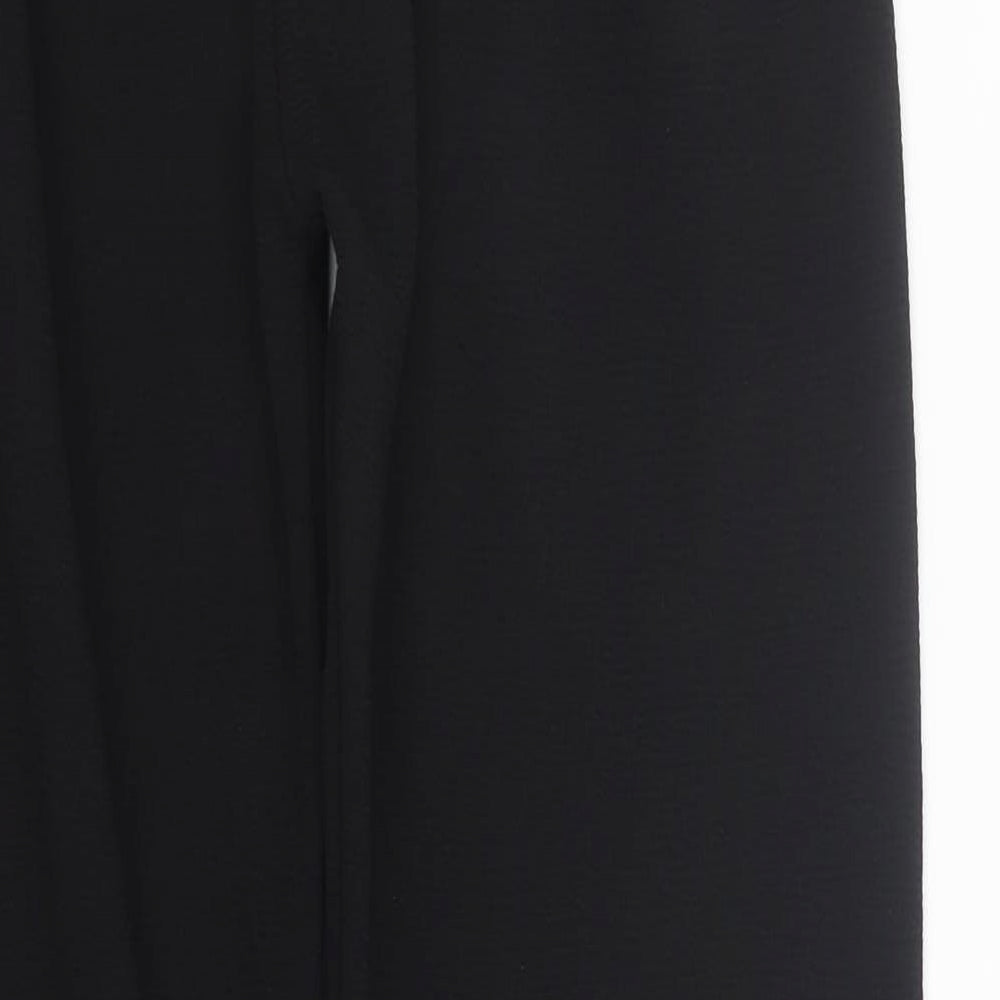 Womens UK Size S Preworn Regular Fit  Black Trousers