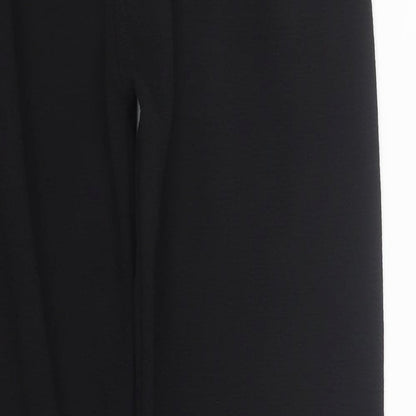 Womens UK Size S Preworn Regular Fit  Black Trousers