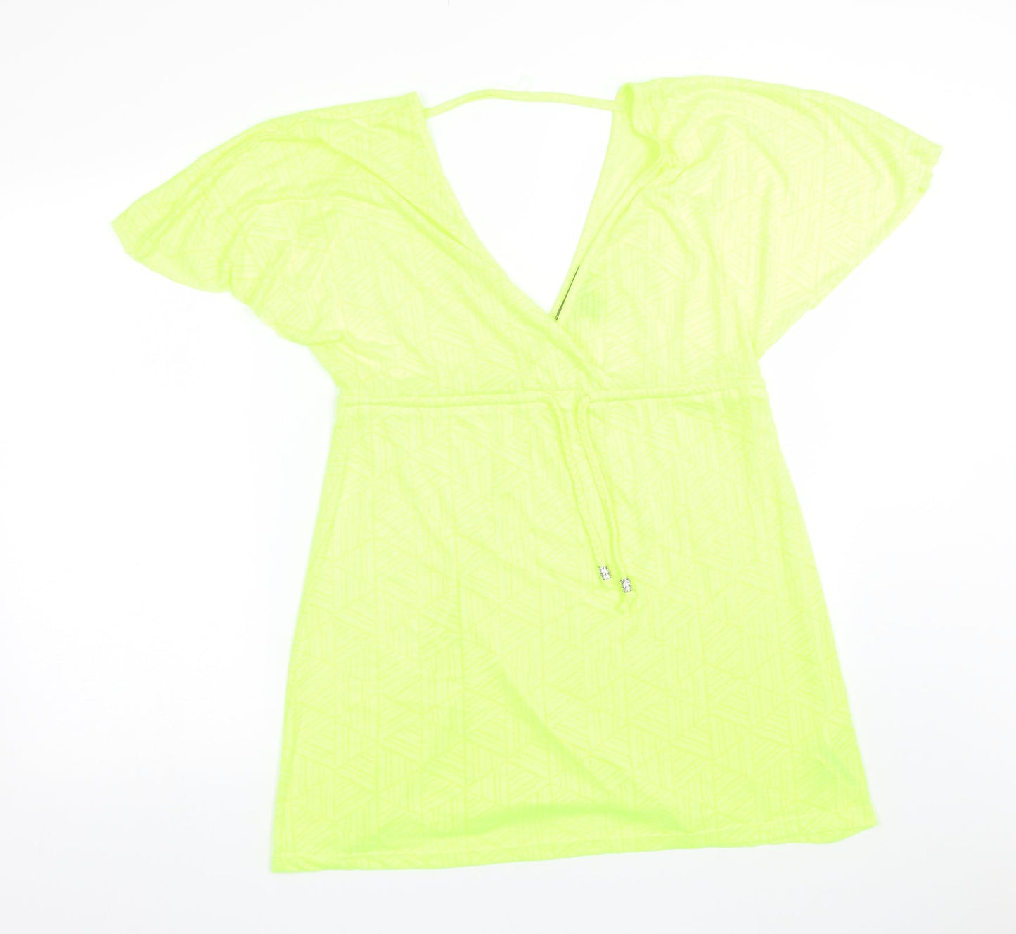 Primark Womens Green Geometric  T-Shirt Dress  Size XS