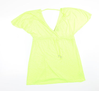 Primark Womens Green Geometric  T-Shirt Dress  Size XS