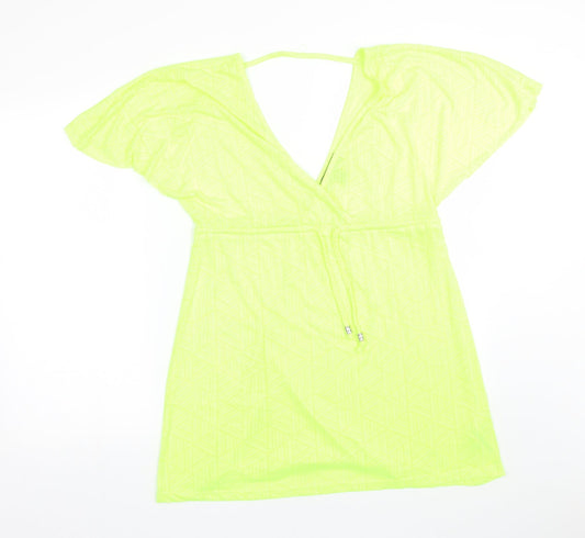 Primark Womens Green Geometric  T-Shirt Dress  Size XS