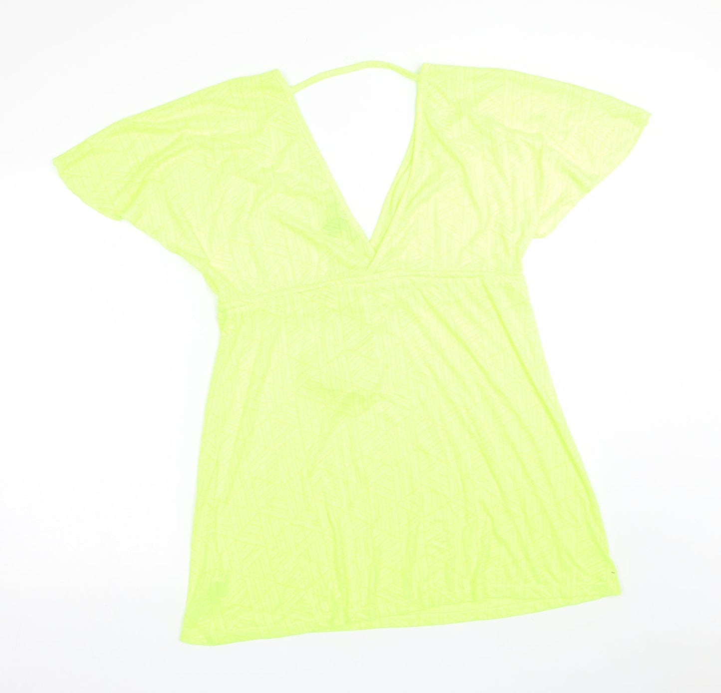 Primark Womens Green Geometric  T-Shirt Dress  Size XS