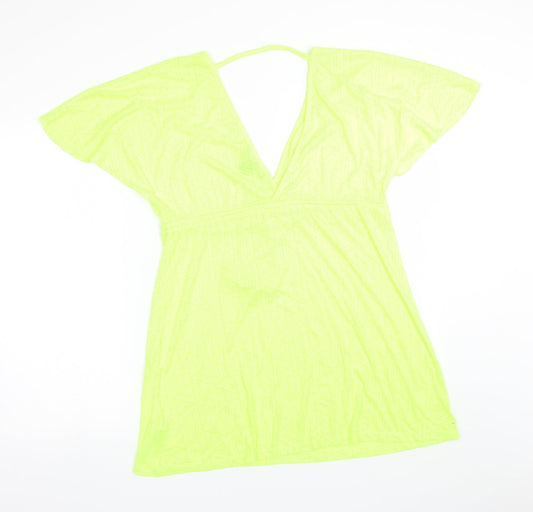 Primark Womens Green Geometric  T-Shirt Dress  Size XS