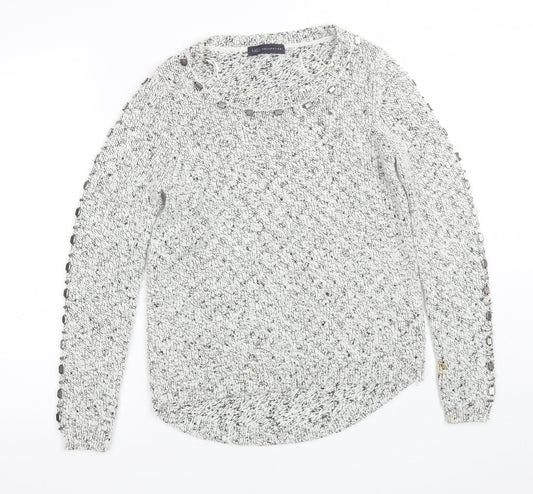 Womens UK Size 8 M&S White Pullover Jumper