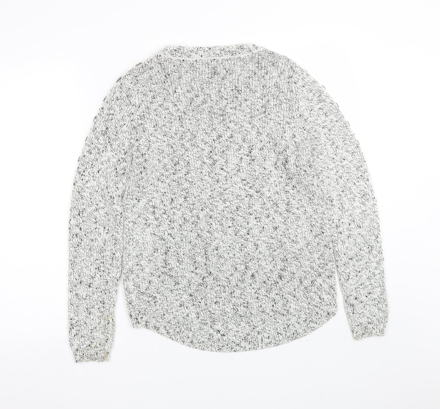 Womens UK Size 8 M&S White Pullover Jumper