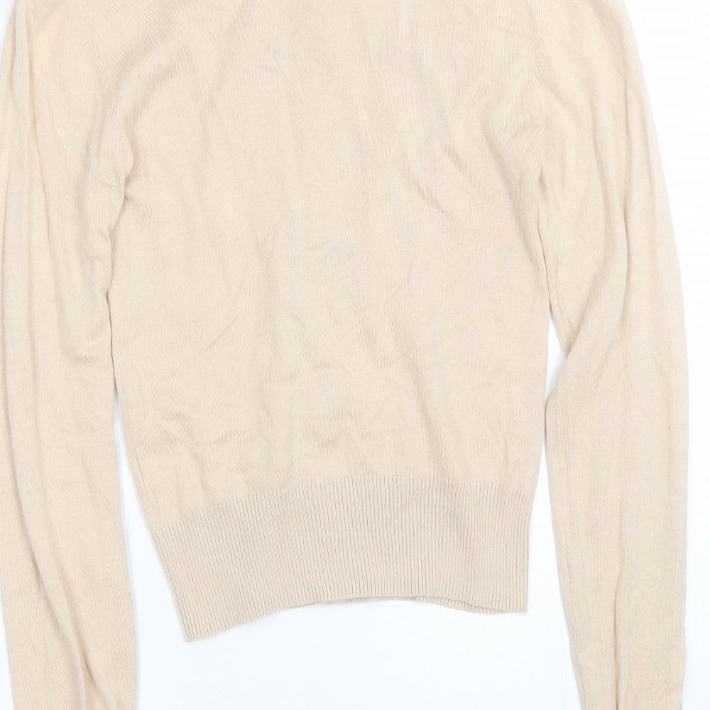 Womens UK Size 8 Untold Beige Cardigan Jumper