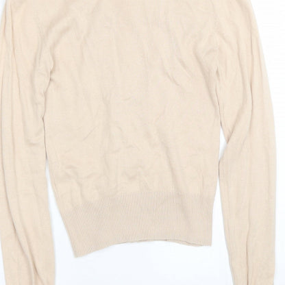 Womens UK Size 8 Untold Beige Cardigan Jumper
