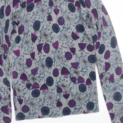 Womens UK Size 10 Debenhams Grey Cardigan Jumper