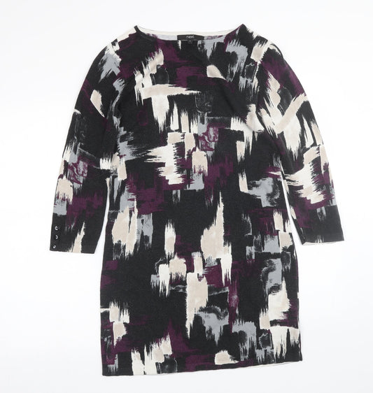NEXT Womens Multicoloured Geometric  T-Shirt Dress  Size 10