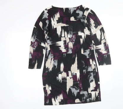 NEXT Womens Multicoloured Geometric  T-Shirt Dress  Size 10