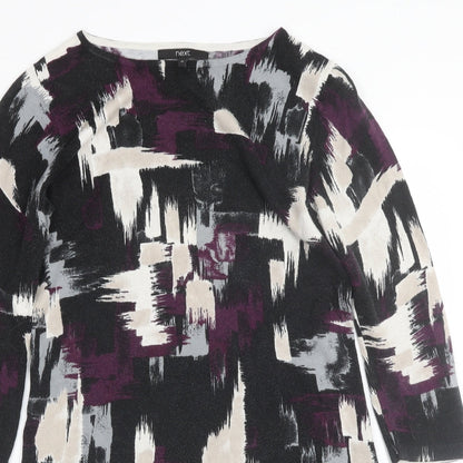 NEXT Womens Multicoloured Geometric  T-Shirt Dress  Size 10