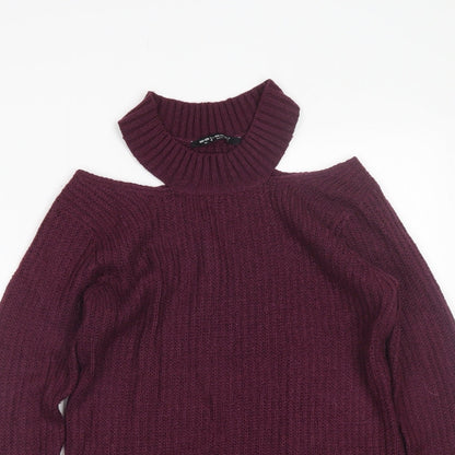 Womens UK Size 8 Select Purple Pullover Jumper
