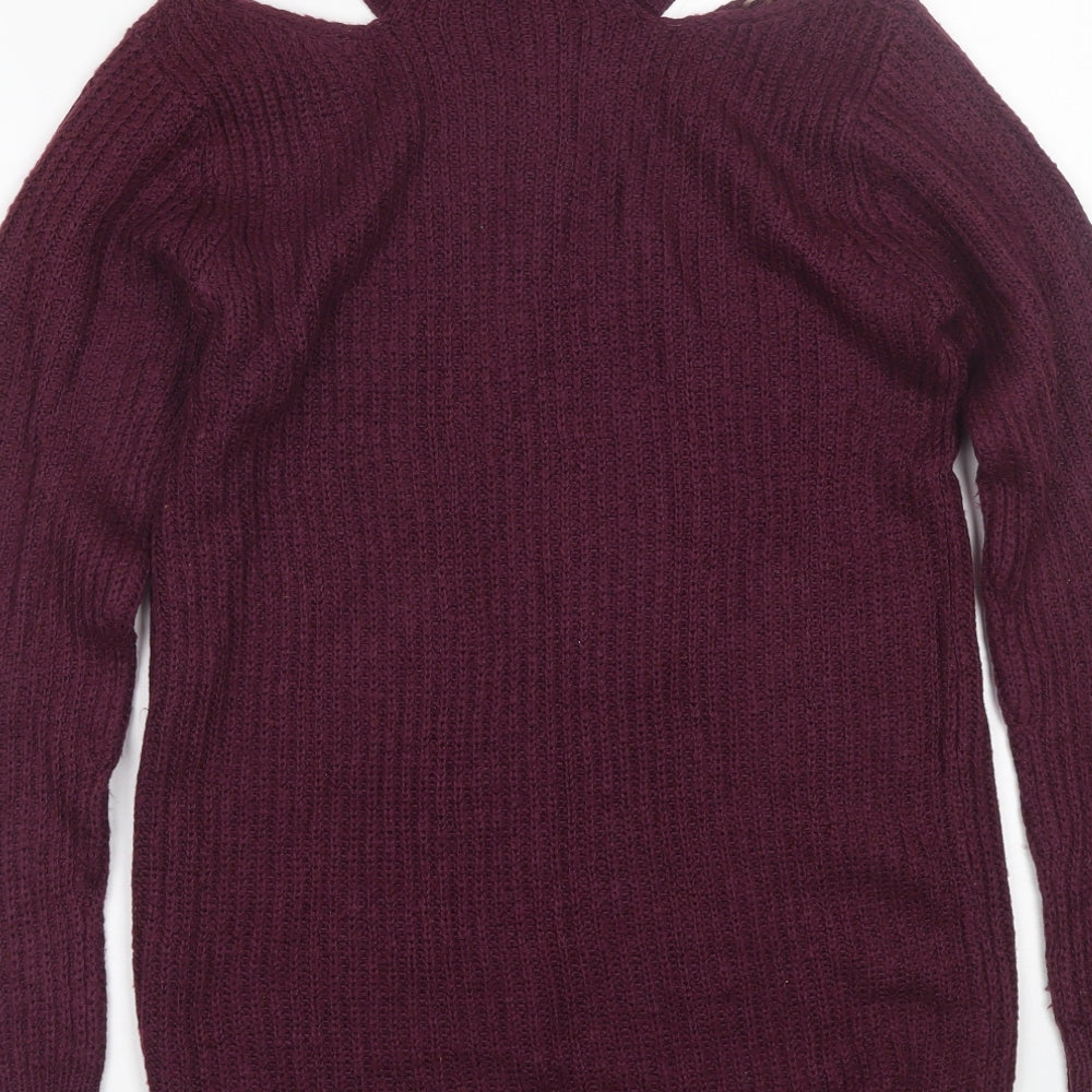 Womens UK Size 8 Select Purple Pullover Jumper