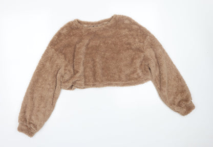 Womens UK Size S Shien Brown Pullover Jumper