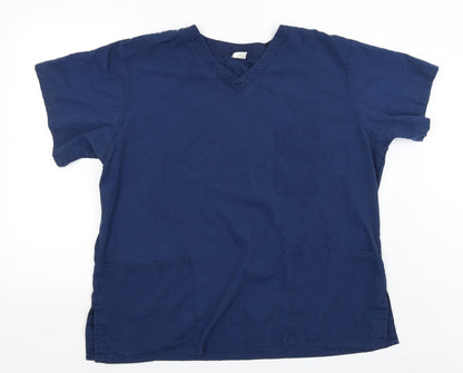 Womens UK Size XL Alexandra Blue Basic T-Shirt