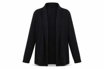 Front view of Zara women’s black shrug jumper, size S