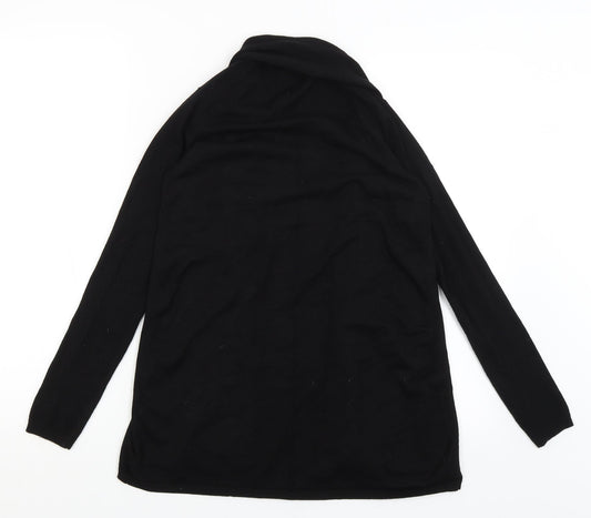 Womens UK Size S Zara Black Shrug Jumper