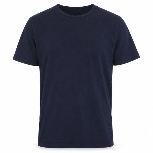 Front view of ASOS men’s blue t-shirt, size M