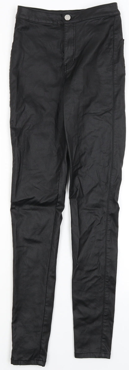 Womens UK Size 6 Missguided Regular Fit  Black Trousers