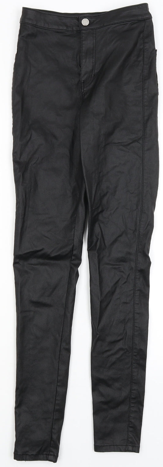 Womens UK Size 6 Missguided Regular Fit  Black Trousers