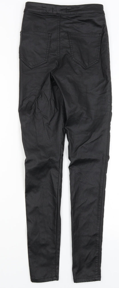 Womens UK Size 6 Missguided Regular Fit  Black Trousers
