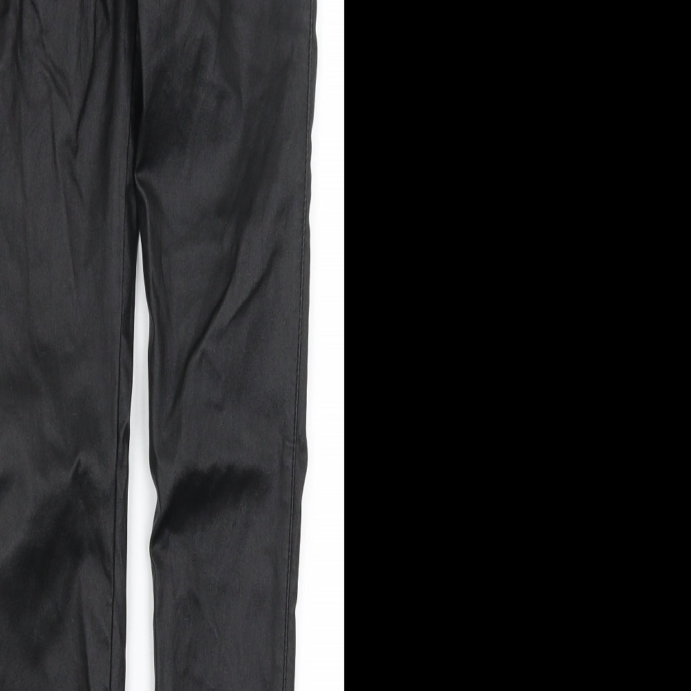 Womens UK Size 6 Missguided Regular Fit  Black Trousers