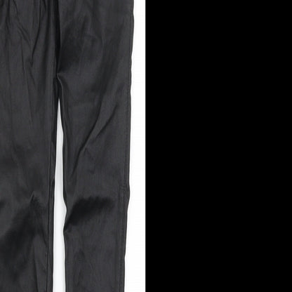 Womens UK Size 6 Missguided Regular Fit  Black Trousers