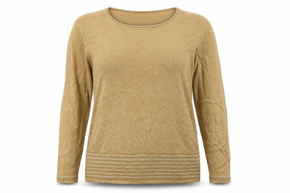 Womens UK Size L Mudflower Brown Pullover Jumper