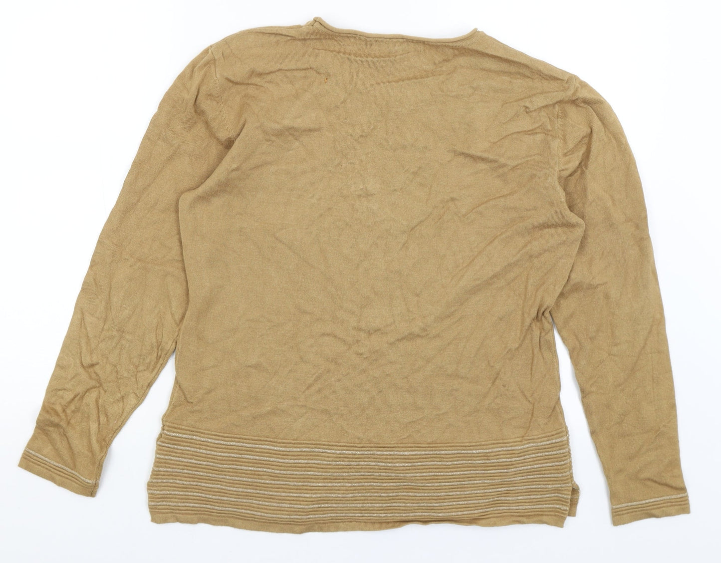 Womens UK Size L Mudflower Brown Pullover Jumper