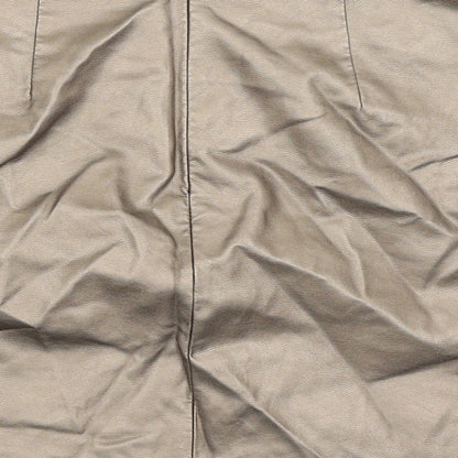 Papaya Womens Gold   A-Line Skirt Size 12