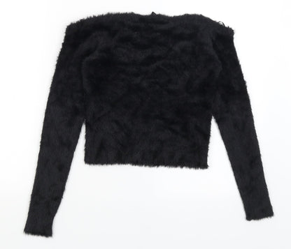 Womens UK Size M Divided Black Pullover Jumper