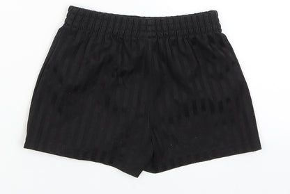George Boys Black Striped  Bermuda Shorts Size 3-4 Years