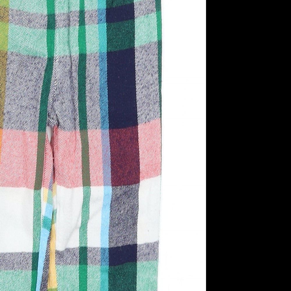 F&F Girls Blue Plaid  Capri Pyjama Pants Size 2-3 Years
