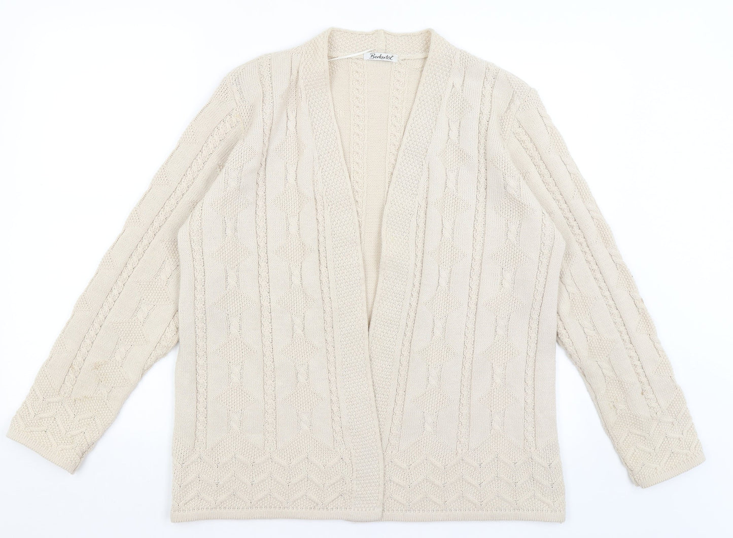 Womens UK Size 14 Berkertex Beige Shrug Jumper
