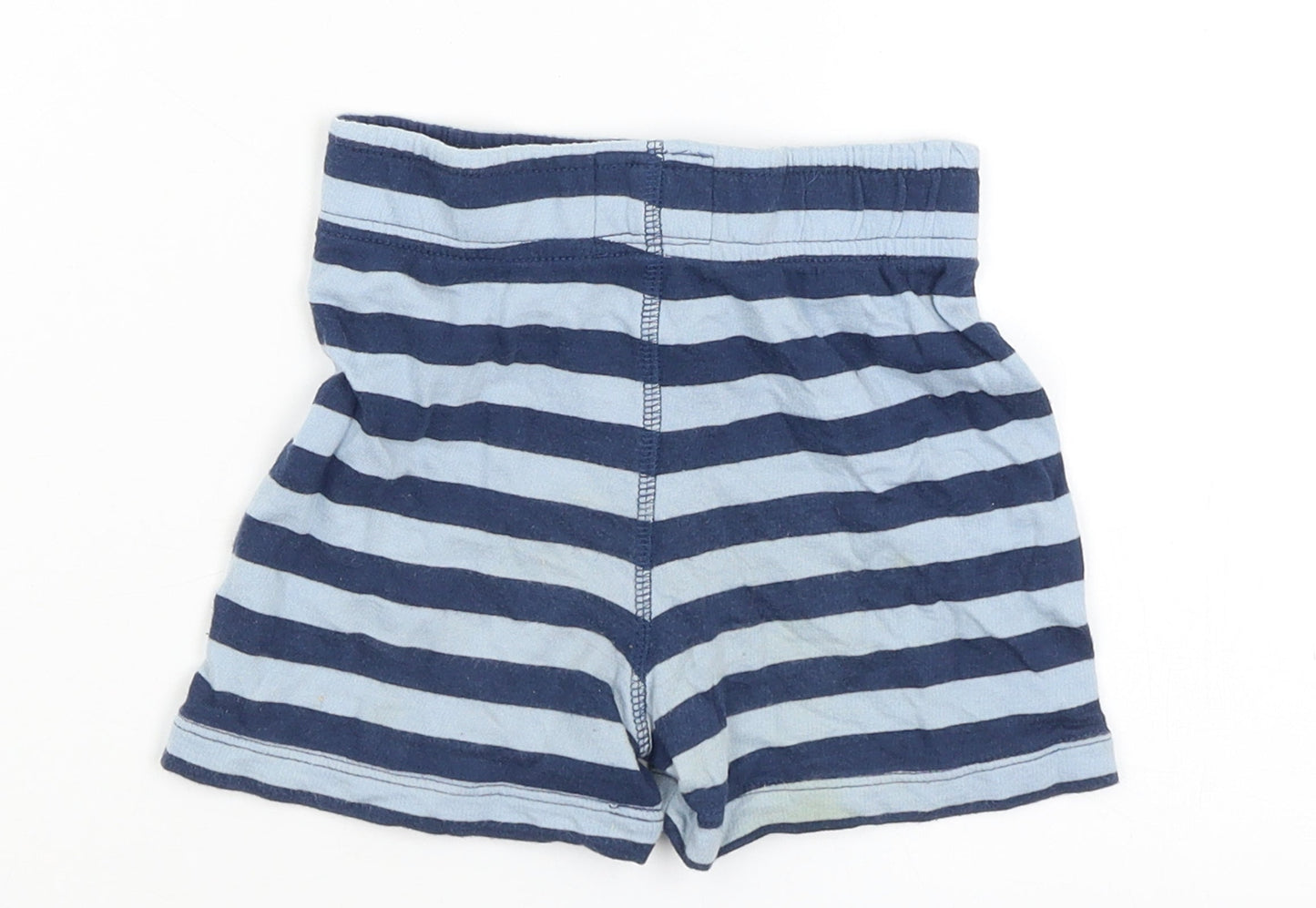 TU Baby Blue Striped  Cropped Trousers Size 18-24 Months
