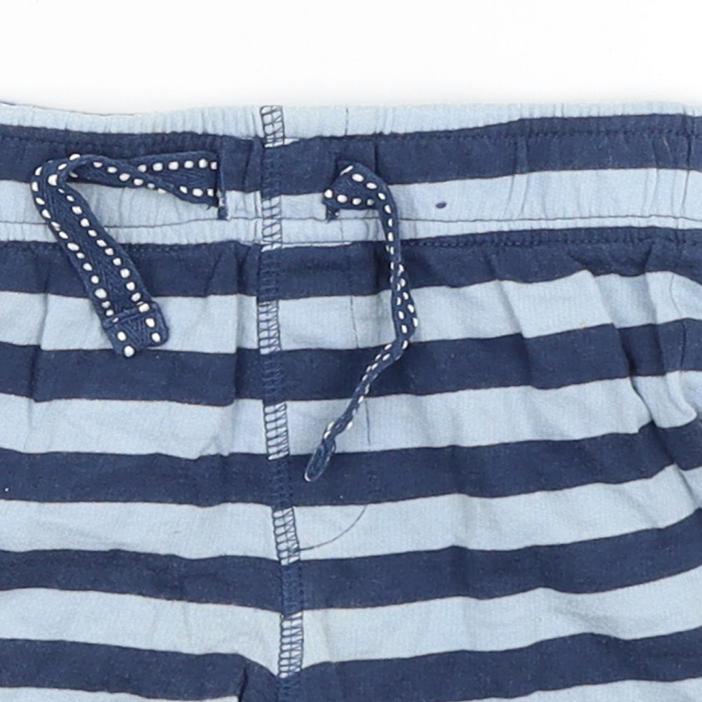 TU Baby Blue Striped  Cropped Trousers Size 18-24 Months