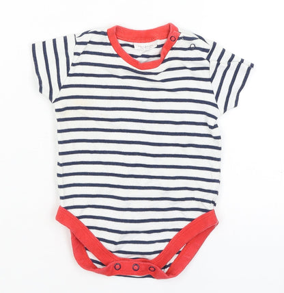 NEXT Baby White Striped  Romper One-Piece Size 6-9 Months