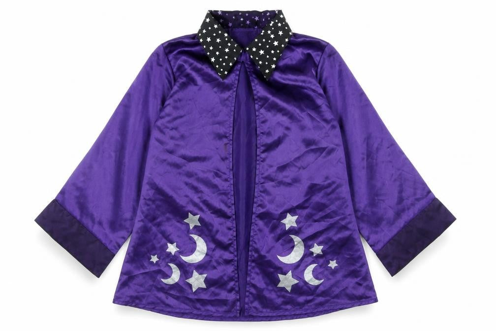 Front view of Early Days Learning Centre girls’ purple shrug jumper one size - fancy dress