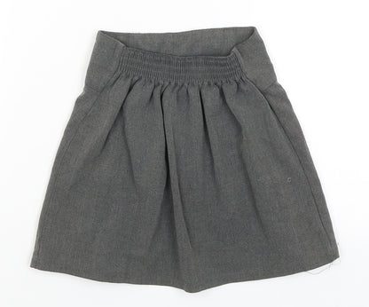 Preworn Girls Grey   Flare Skirt Size 3-4 Years