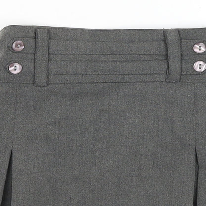 Preworn Girls Grey   Flare Skirt Size 3-4 Years