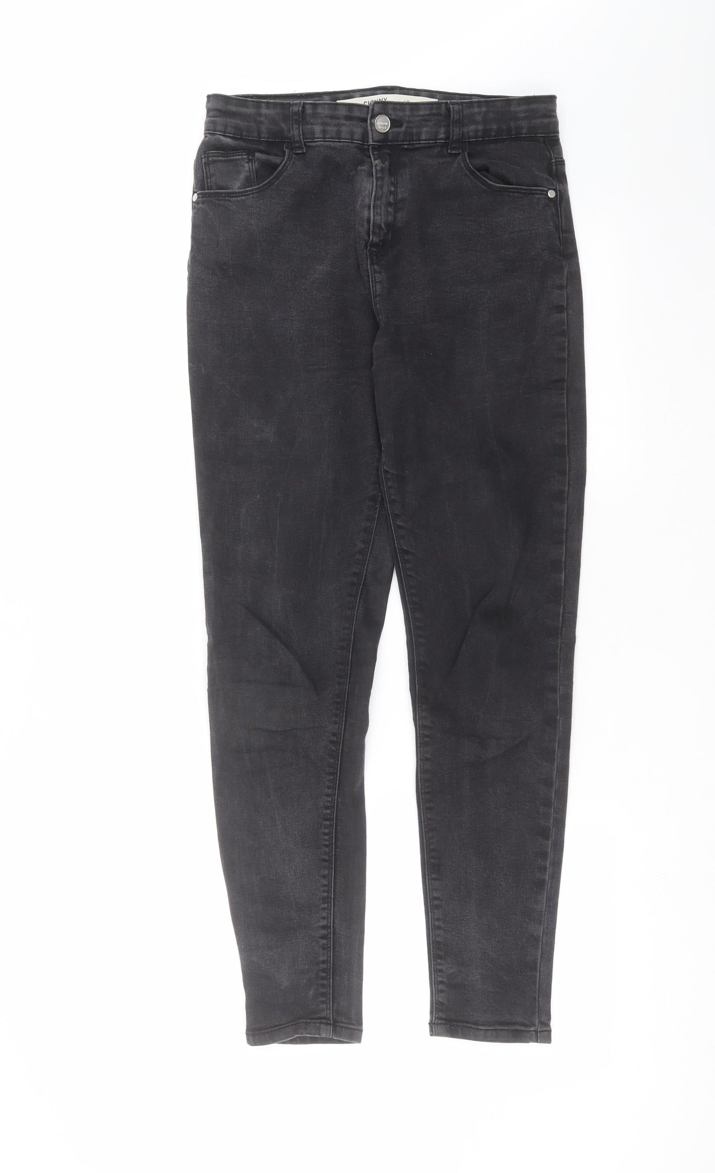 Primark Girls Grey  Denim Skinny Jeans Size 13-14 Years
